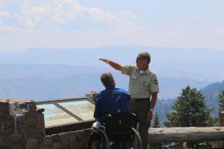 Two men at an overlook