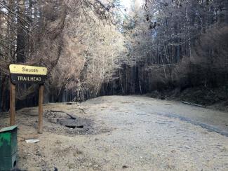 Siouxon Trailhead post Big Hollow Fire.jpg Siouxon Trailhead post Big Hollow Fire