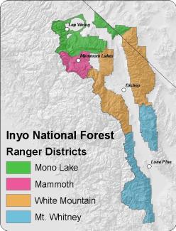 Ranger Districts map