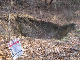 Outdoor Safety and Ethics - 5 Mine subsidence sinkhole.jpg Outdoor Safety and Ethics - 5 Mine subsidence sinkhole