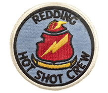 Badge that says Redding Hot Shot Crew