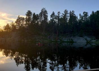 Kayak on Bismarck by Bradley Block