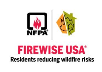 logo of firewise usa with flame