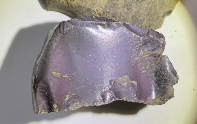 purple obsidian rock