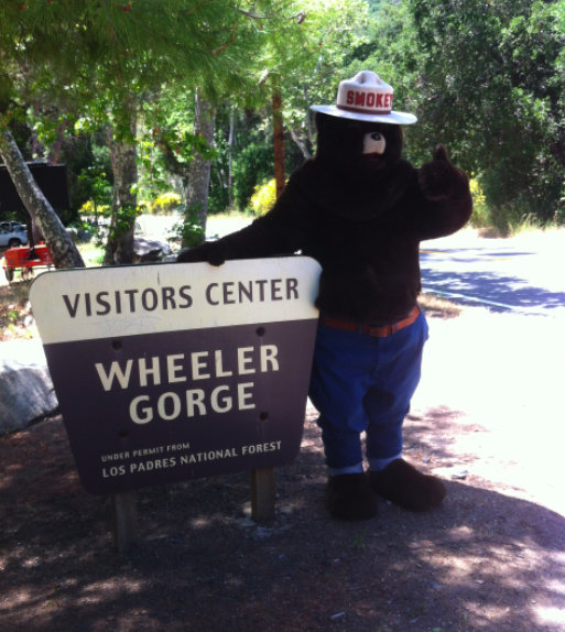 Smokey Bear at the Wheeler Gorge Visitor Center