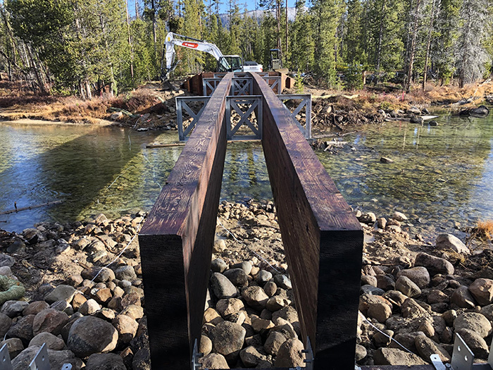 A scenic bridge on the Sawtooth National