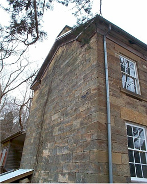 wall of rickenbaugh house