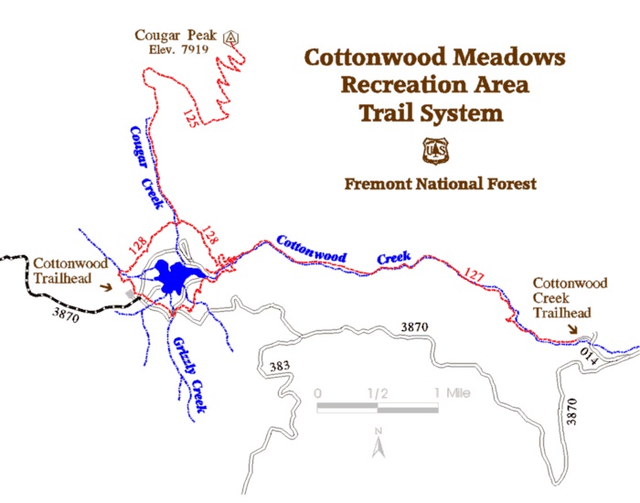 Graphic: Cottonwood trails & trailhead general location.