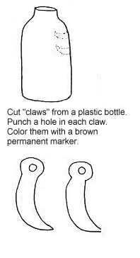 Making plastic bear claws