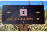 Spatter Cones Trail Sign