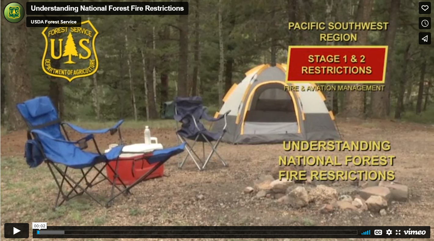 Graphic for Episode 12 Understanding National Forest Fire Restrictions of California Forest News