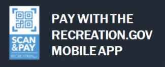 Scan and pay with the recreation.gov moblile app