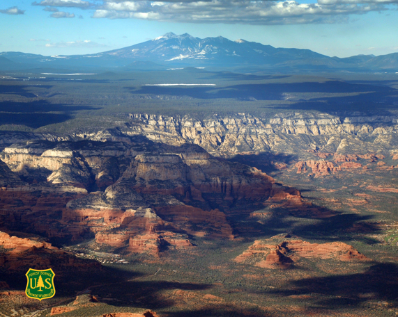 Aerial image of Coconino NF