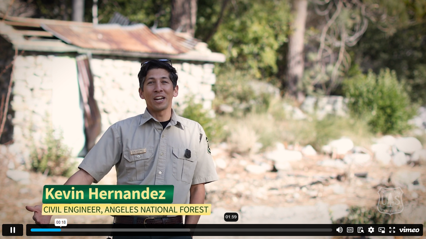 Video player for Forest News Episode 21 on the topic of civil engineers.