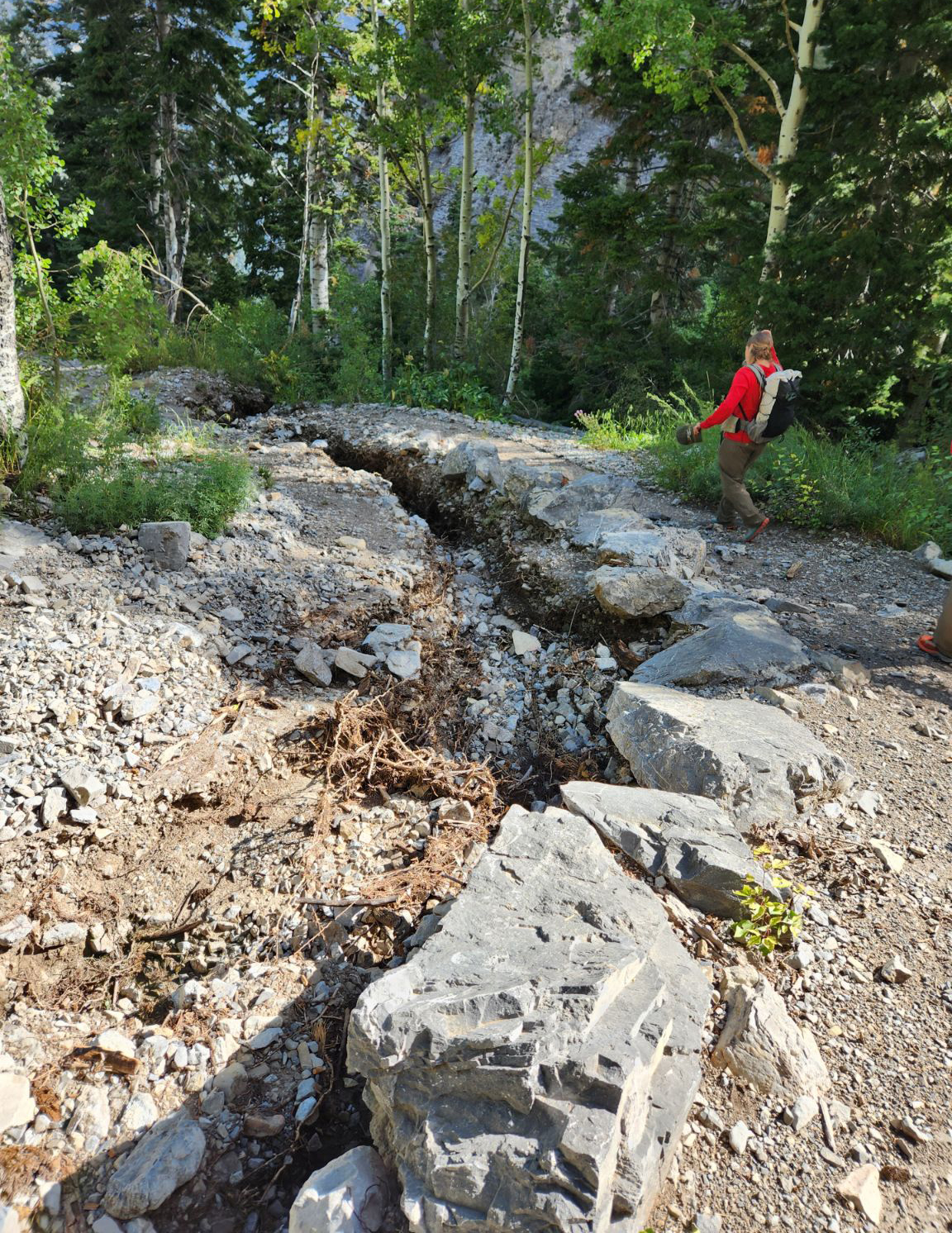 2023-SMNRA-Cathedral Rock Trail Damag