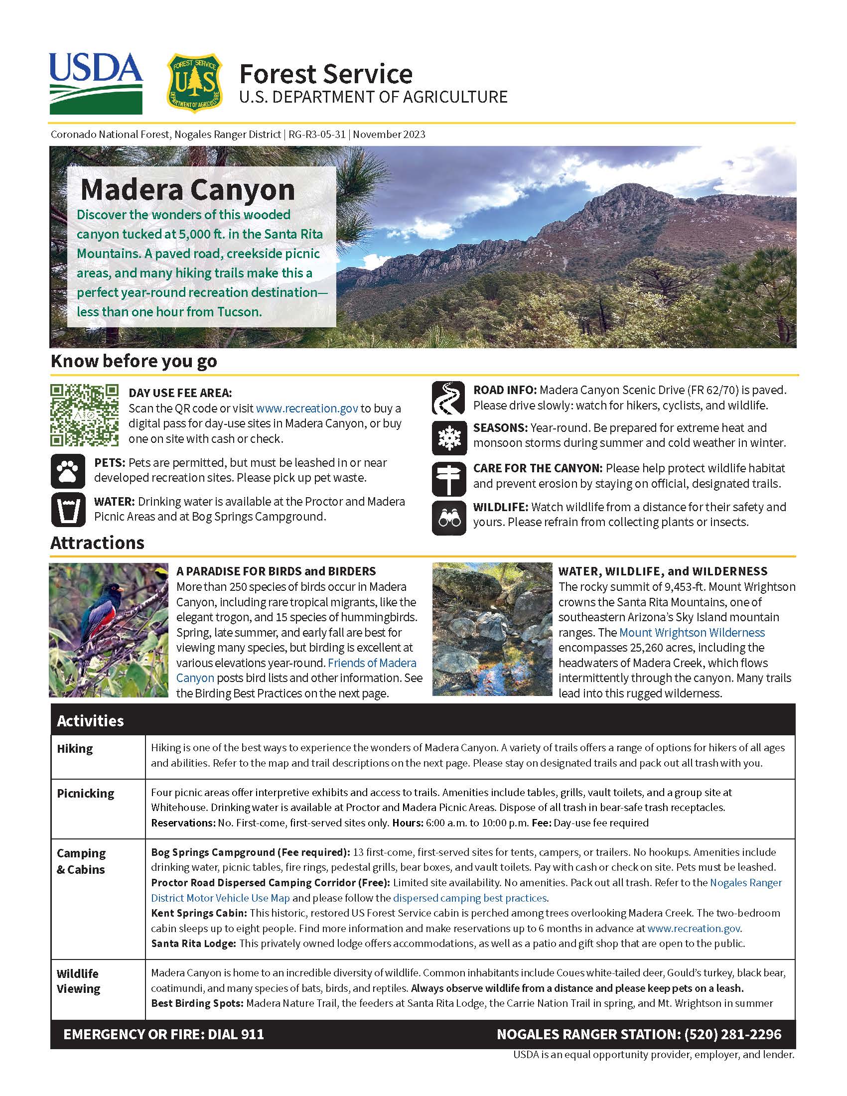 Madera Canyon ROG Page 1