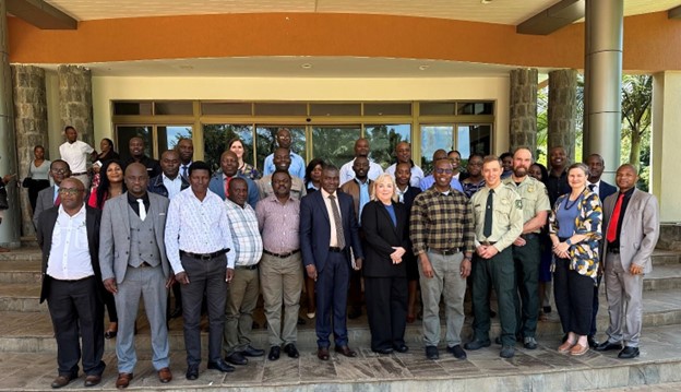 Participants at the illegal logging or trafficking training in Lusaka Zambia
