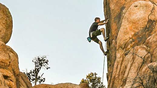 climbing Climber on Granite Mountain