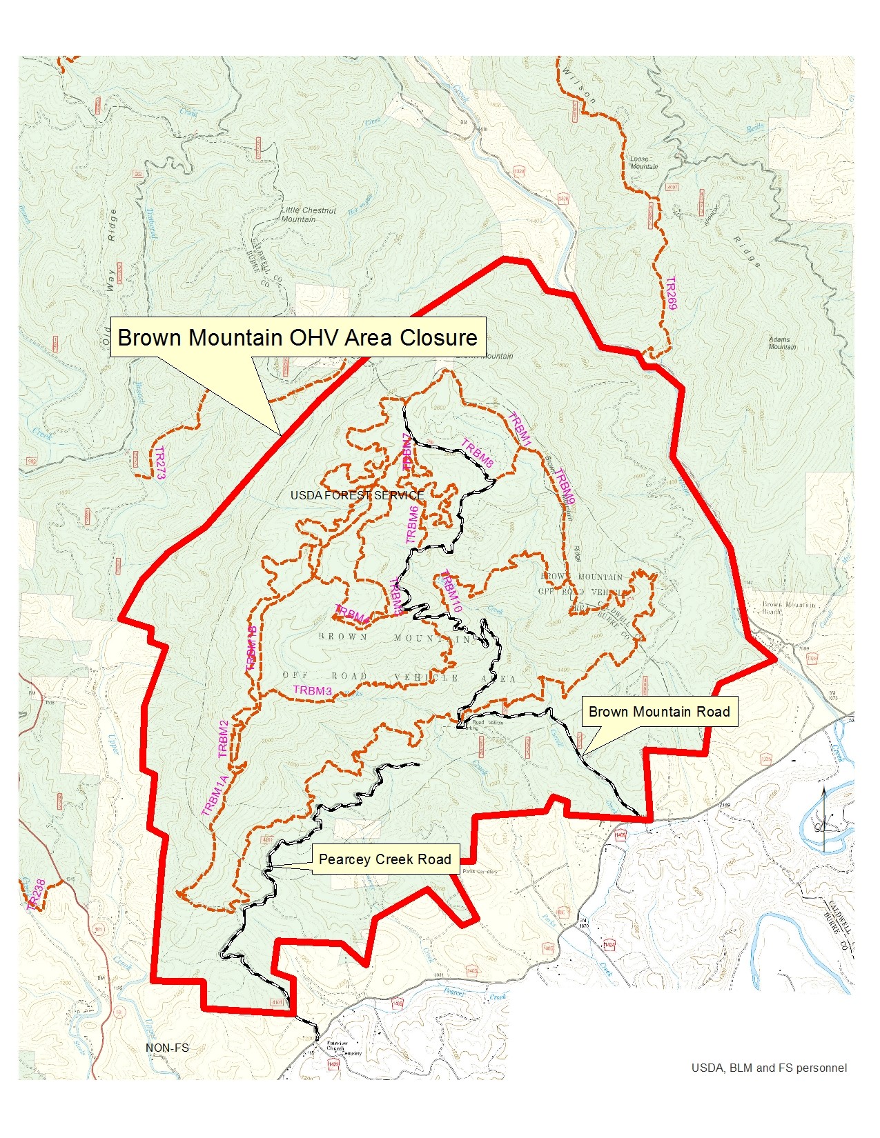 Brown Mountain Nc Map National Forests in North Carolina   Alerts & Notices