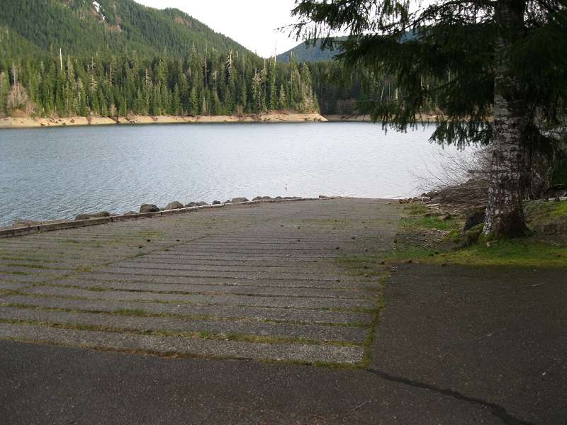 Boat launch at Coho Campground