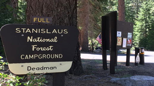 Deadman Campground Entrance Sign