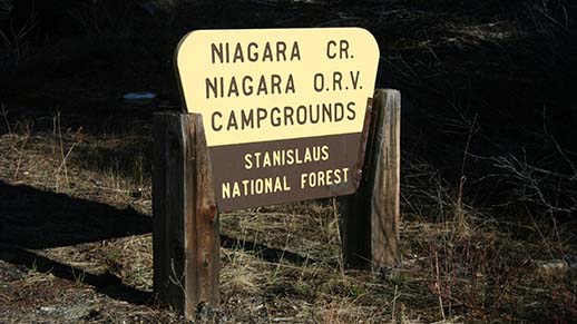 Niagara Creek Campground Sign