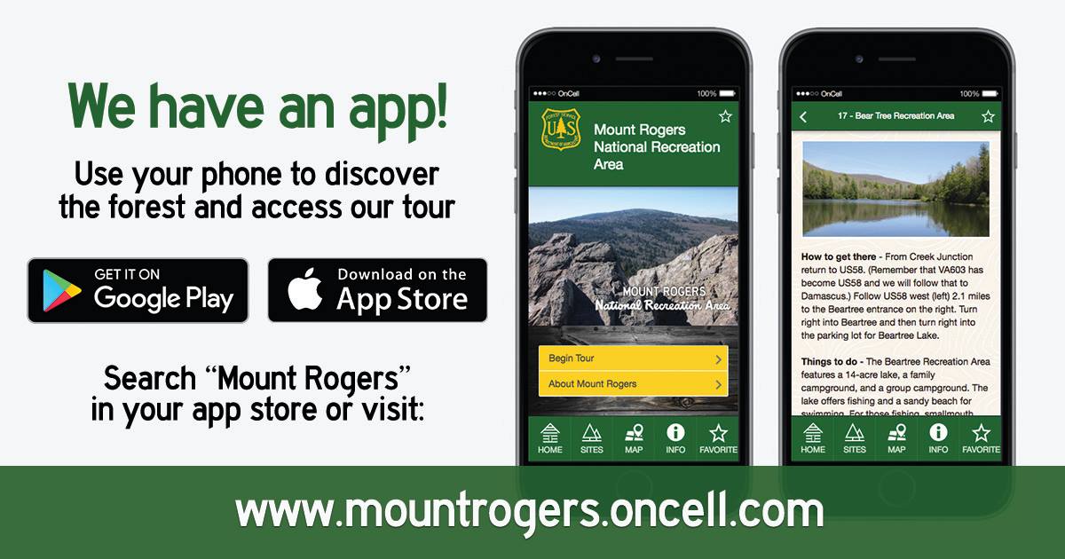 We have an App! Search Mount Rogers in your app store