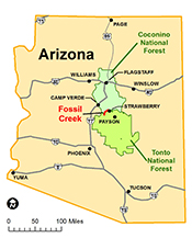 decorative - Fossil Creek location map