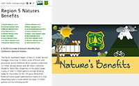 Natures Benefits story map.