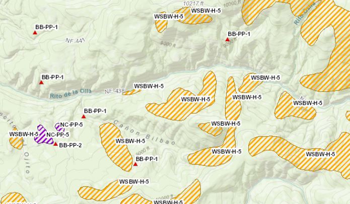 Thumbnail image of online draft aerial survey data map viewer