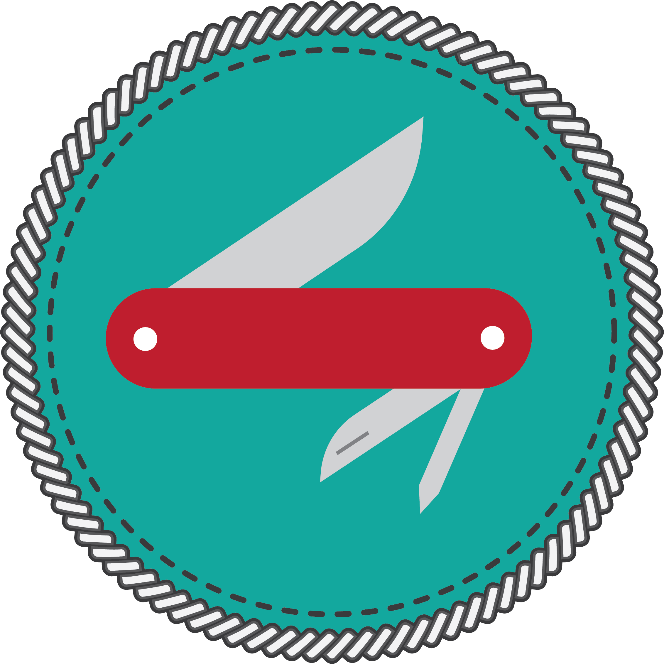 Pocket Knife Badge Icon