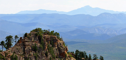 Scenic view of Apache-Sitgreaves National Forest