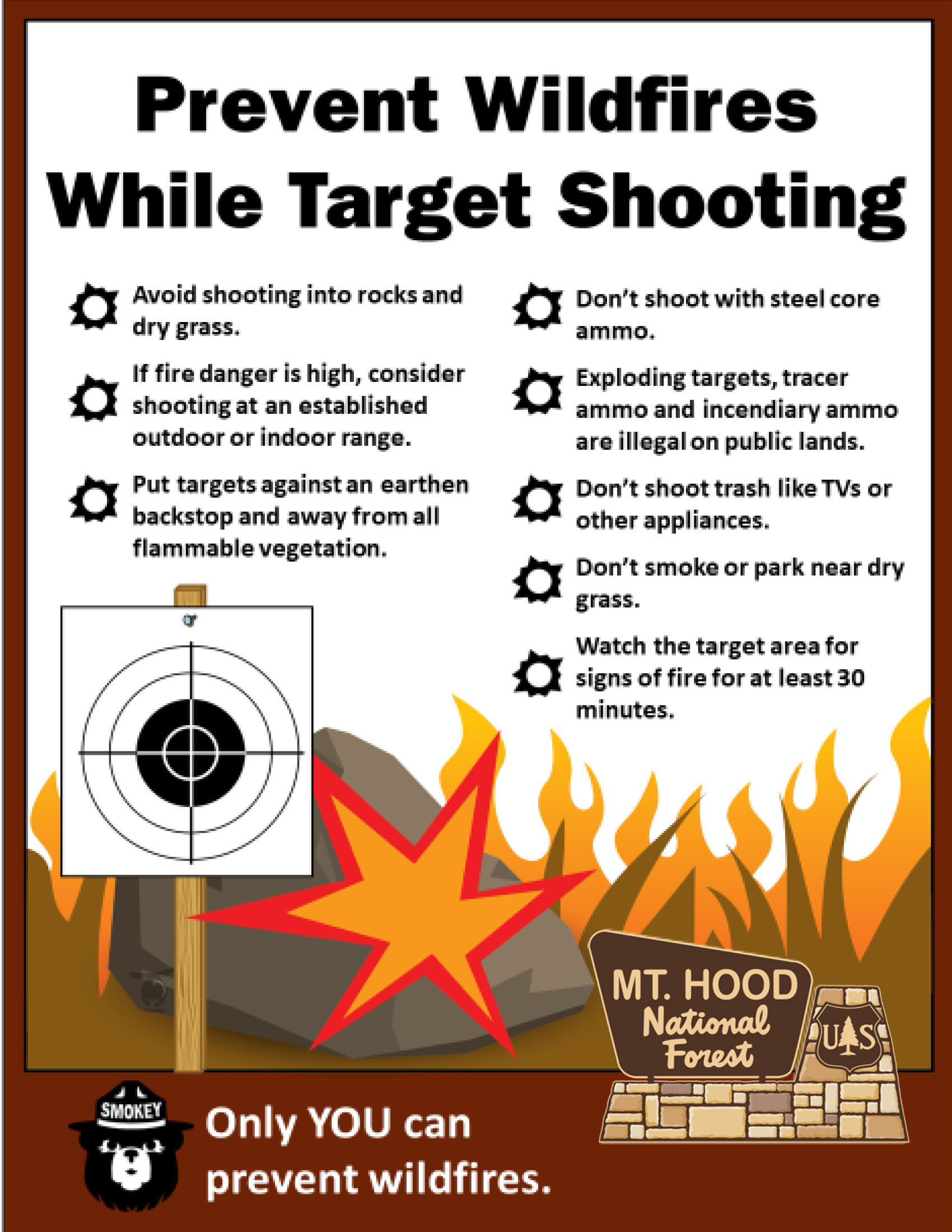 Fire safety and recreational shooting