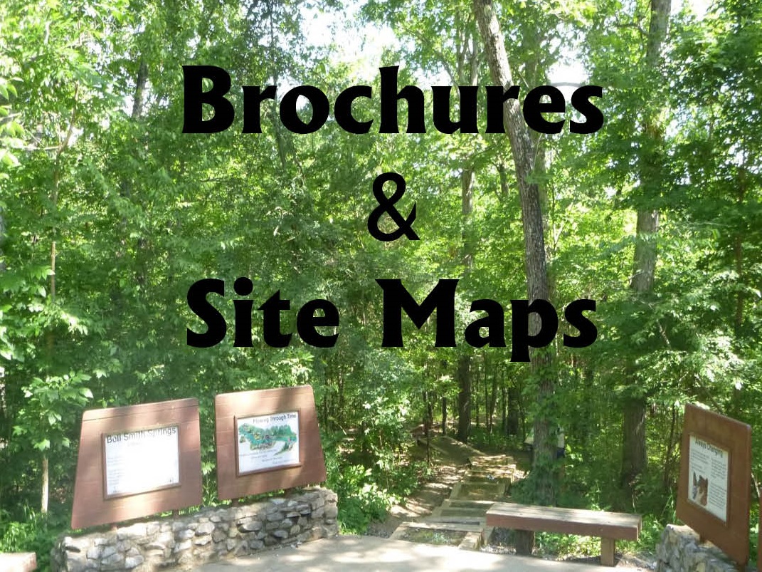recreation site with brochure and site maps text over the top of photo
