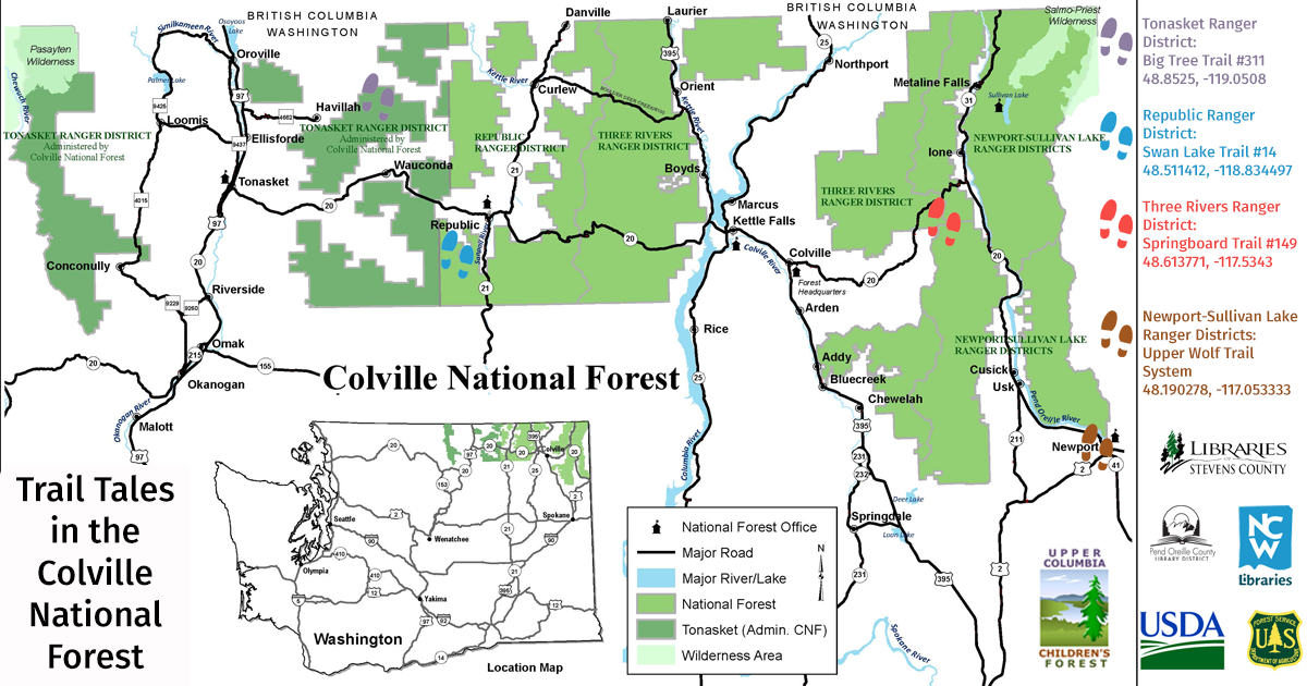 Colville National Forest Map Colville National Forest - News & Events