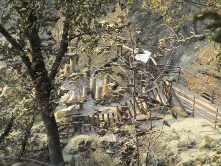 Feather Falls Overlook destroyed by fire