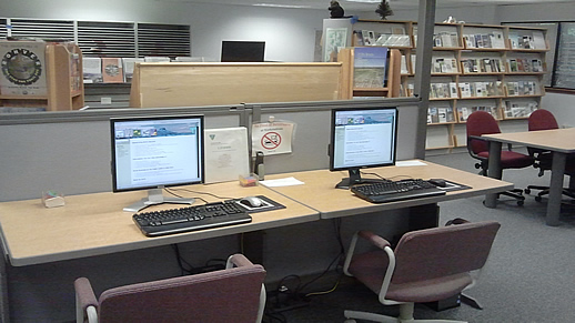 Computer Work Stations Available at the PLIC