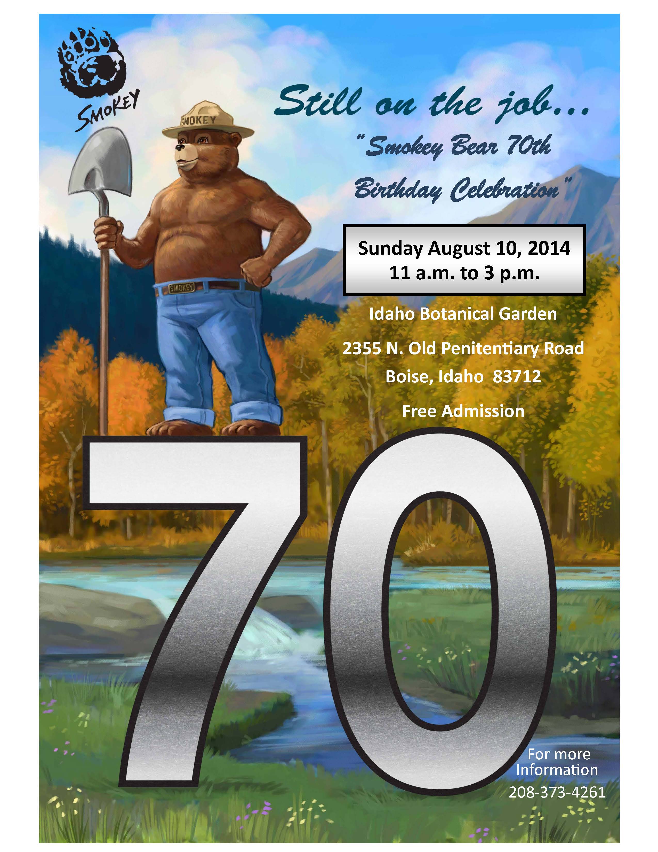 Come and Celebrate Smokey's 70th Birthday