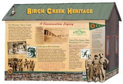 Interpretive Panel for Birch Creek CCC