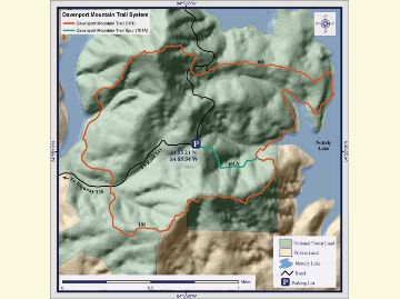 Davenport Mountain OHV Trail Map