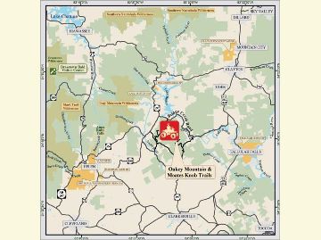 Oakey Mountain OHV Vicinity Map