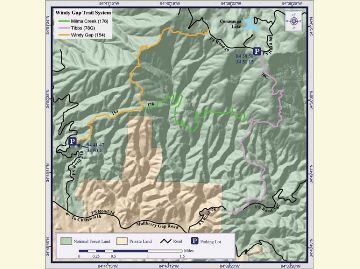 Windy Gap OHV Trail Map