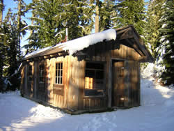 McCoy Shelter in snow