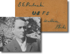 Photo of Edward C. Pulaski and his notebook. 