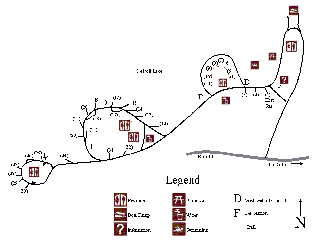 Southshore  Campground Map