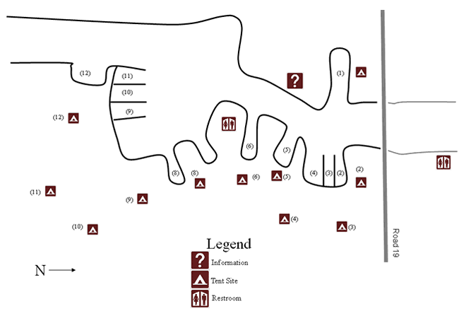 Cougar Crossing Campground Map