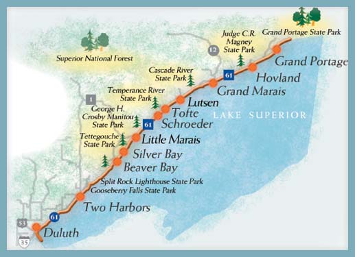 north shore scenic drive map Superior National Forest North Shore Scenic Drive north shore scenic drive map