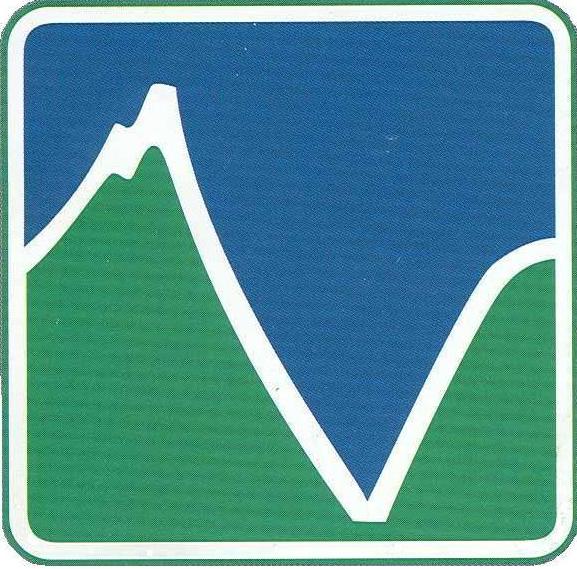 Hells Canyon wilderness logo with outline of a canyon and mountain