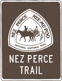 Nez Perce Trail road sign