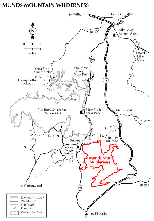 Munds Mountain Wilderness Map